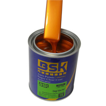 Sample Available Acrylic Resin Material Car Care Refinish Protection Rust Prevention1K Orange Yellow Pearl Automotive Paint