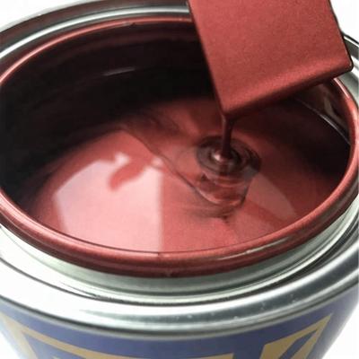 China Brands Paint Excellent Coverage Liquid Pearl Red Color 1K Auto Base Paint For Repairing