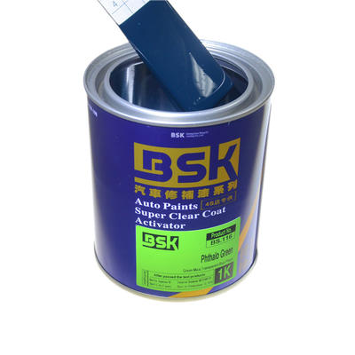 1K High Content Acrylic Liquid Chrome Verdant Blue With Green Solid Color Metallic Car Refinish base Paint