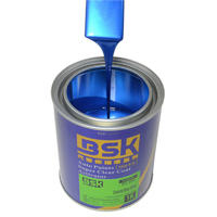 1K Sparkling Brilliant High Grade Strong coverage Spray Method Blue Silver Metallic Car Colors Base Paint For Auto