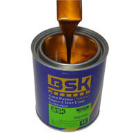 China Manufacturer 1K Strong Coverage High Quality Orange Colorful Silver Metallic Car Base Refinish Paint